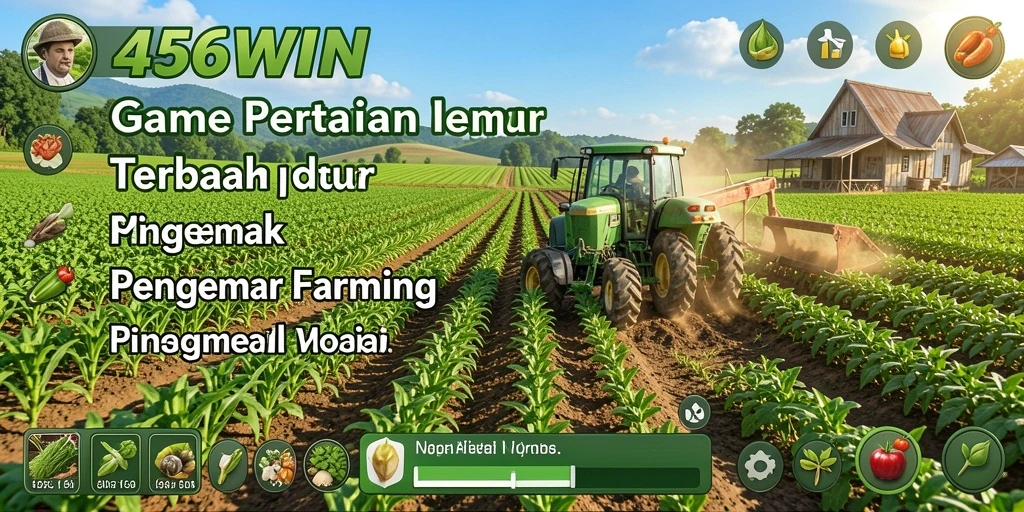 Screenshot gameplay 456WIN yang menunjukkan aktivitas bertani.