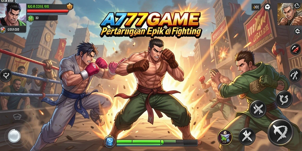 Tangkapan layar A777GAME menampilkan aksi pertarungan yang mendebarkan.