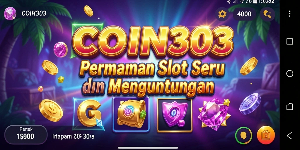 Tampilan gameplay Slot yang seru dan penuh warna di COIN303.