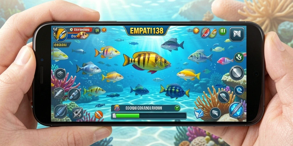 Tampilan gameplay seru saat menembak ikan di EMPATI138.