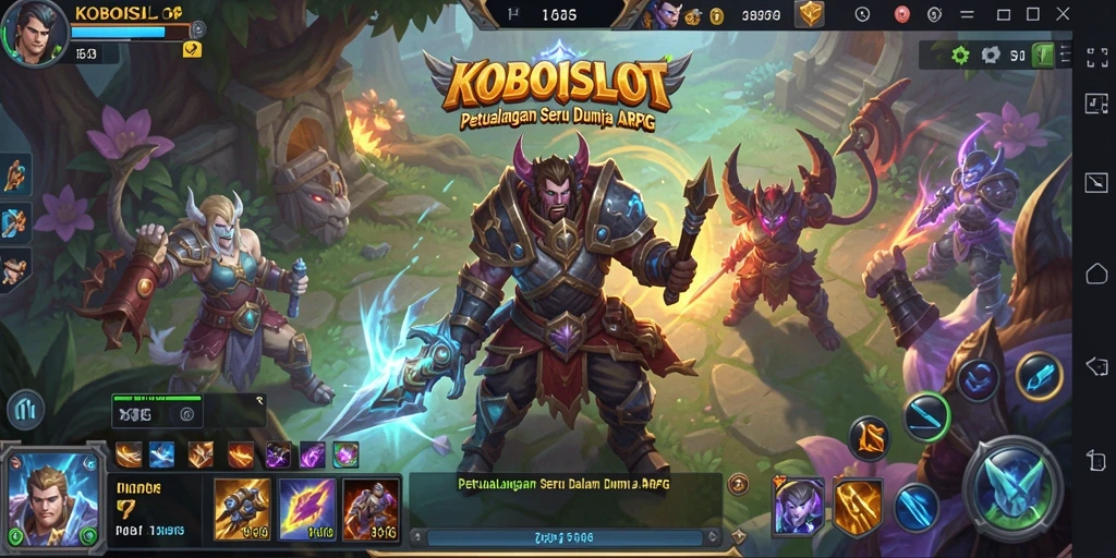 Tampilan menarik dari gameplay KOBOISLOT dalam aksi ARPG.