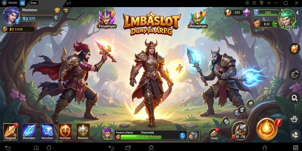 Tampilan gameplay LMBASLOT yang memukau dalam dunia ARPG.