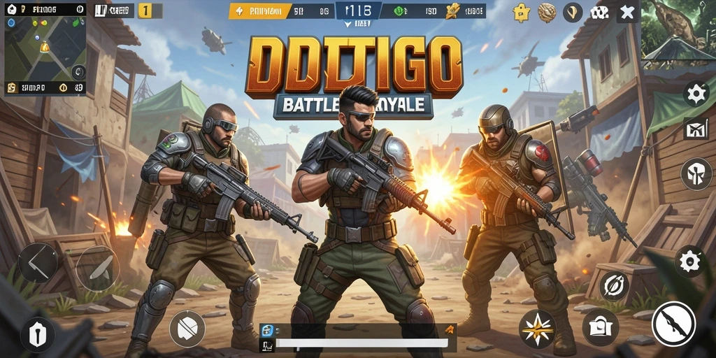 Gameplay ODDIGO yang menegangkan dalam mode Battle Royale.