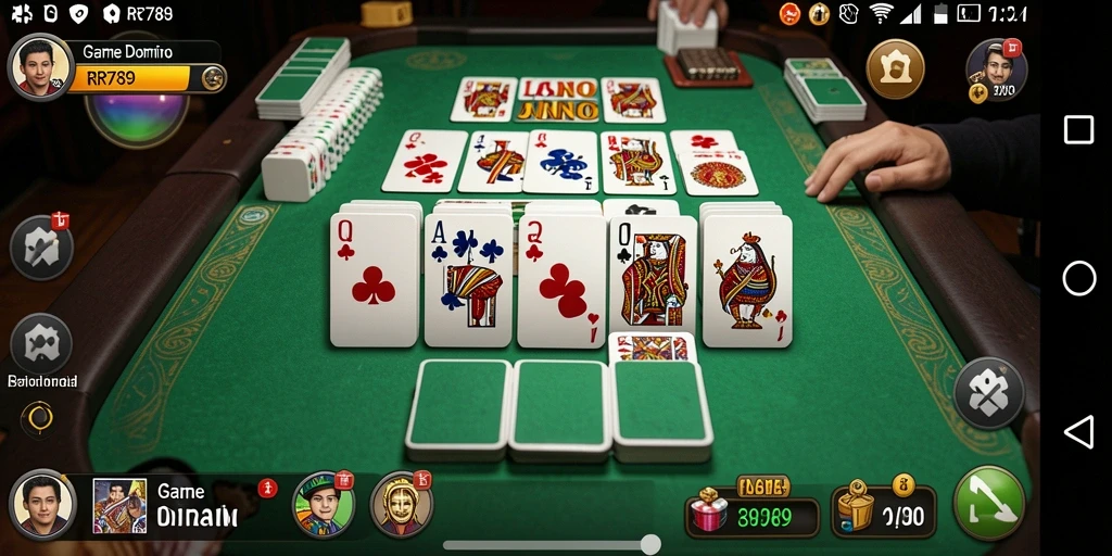 Screenshot gameplay <strong>RR789</strong> yang menunjukkan keseruan permainan Domino.