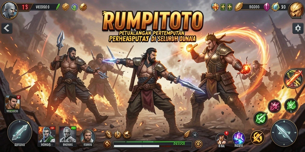 Gameplay seru RUMPITOTO dalam pertempuran Battle Royale.