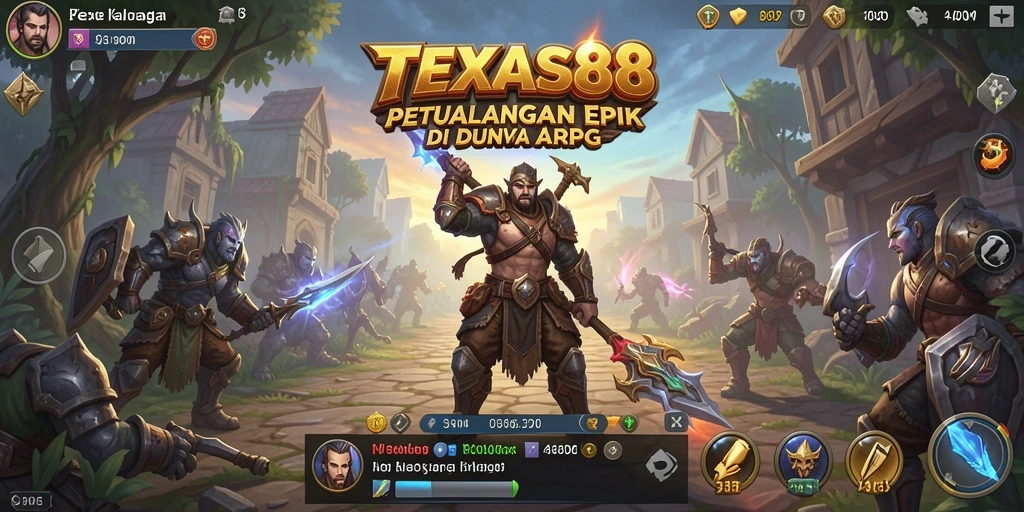 Tampilan gameplay menakjubkan TEXAS88 yang menampilkan aksi ARPG seru.